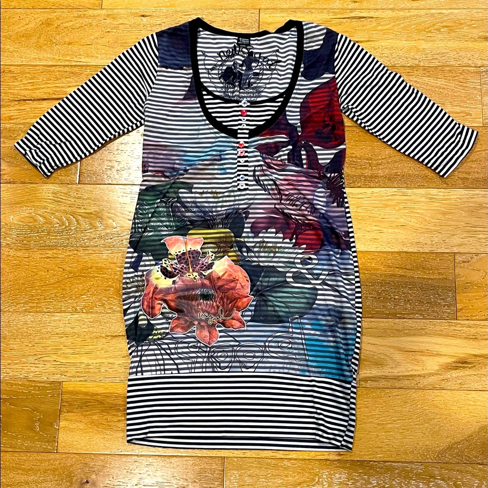 DESIGUAL striped dress